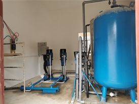 昭通青崗嶺50噸/小時水處理及125米揚程一備一用多級供水項目